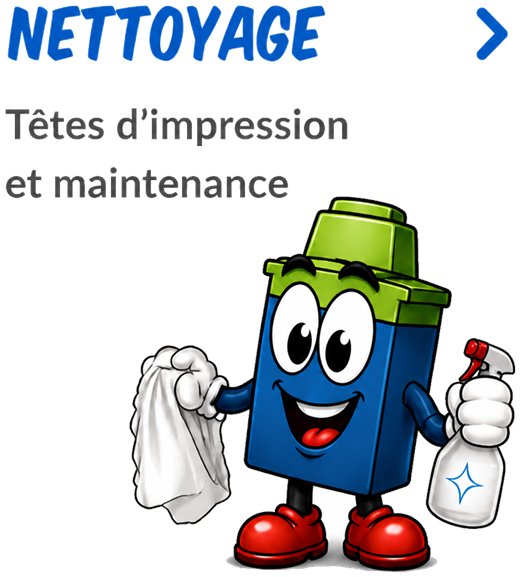 Nettoyage des têtes d'impression et maintenance