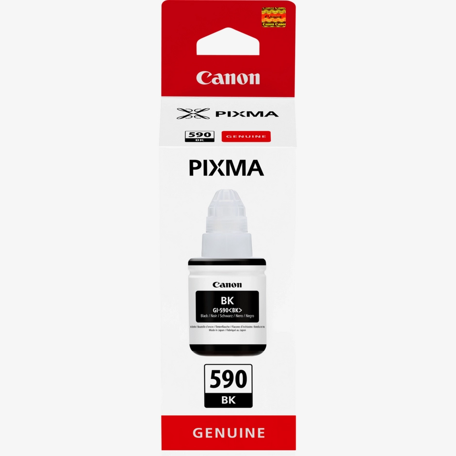 Canon GI-590BK - Bouteille d’encre noire d’origine, 135 ml