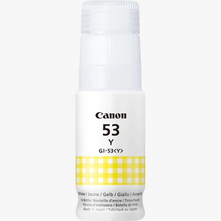 Canon GI-53Y - Bouteille d’encre jaune d’origine, 60 ml