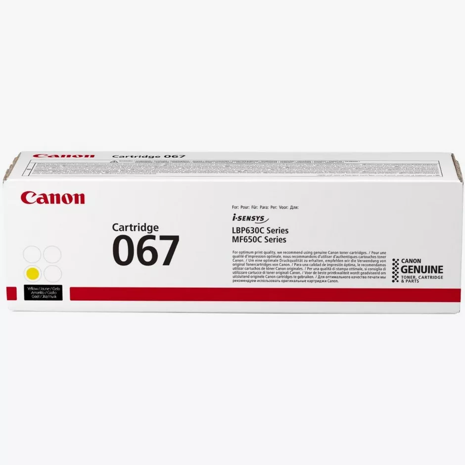 Canon 067 - Toner jaune d’origine, 1 250 pages