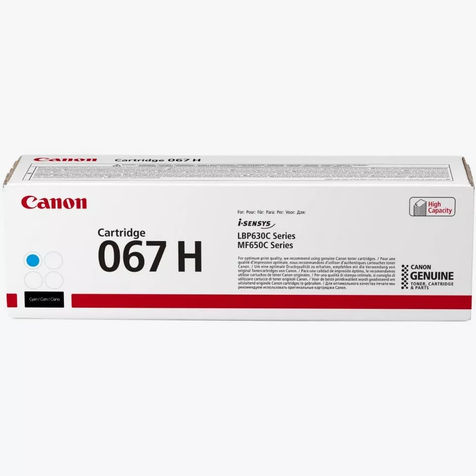 Canon 067H - Toner cyan d’origine, 2 350 pages