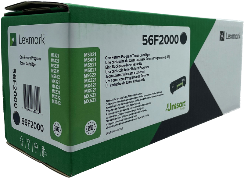 Lexmark 56F2000 - Toner original noir, 6 000 pages