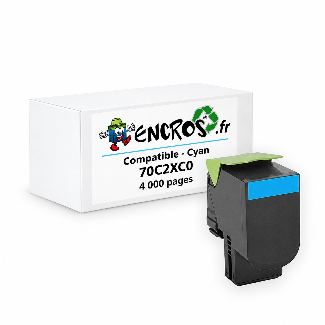 Lexmark 70C2XC0 - Toner compatible cyan, 4 000 pages