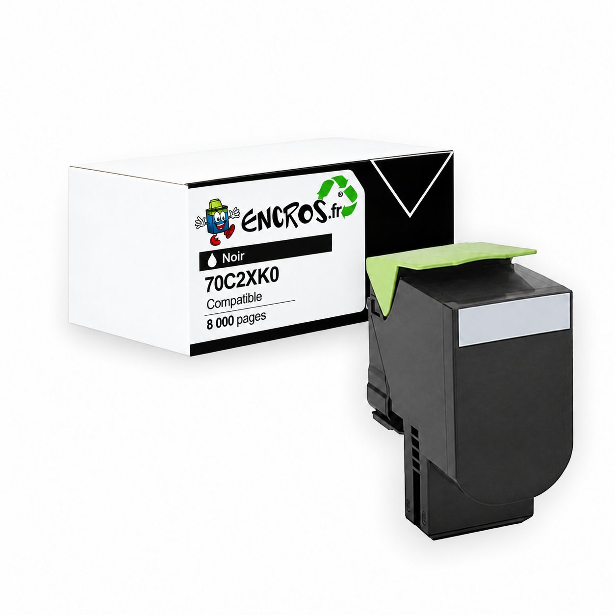 Lexmark 70C2XK0 - Toner compatible noir, 8 000 pages