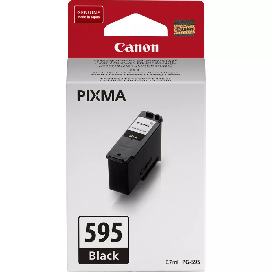 Canon PG-595 - Cartouche d’encre noire d’origine, 180 pages