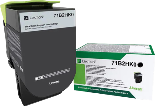 Lexmark 71B2HK0 - Toner original noir, 6 000 pages