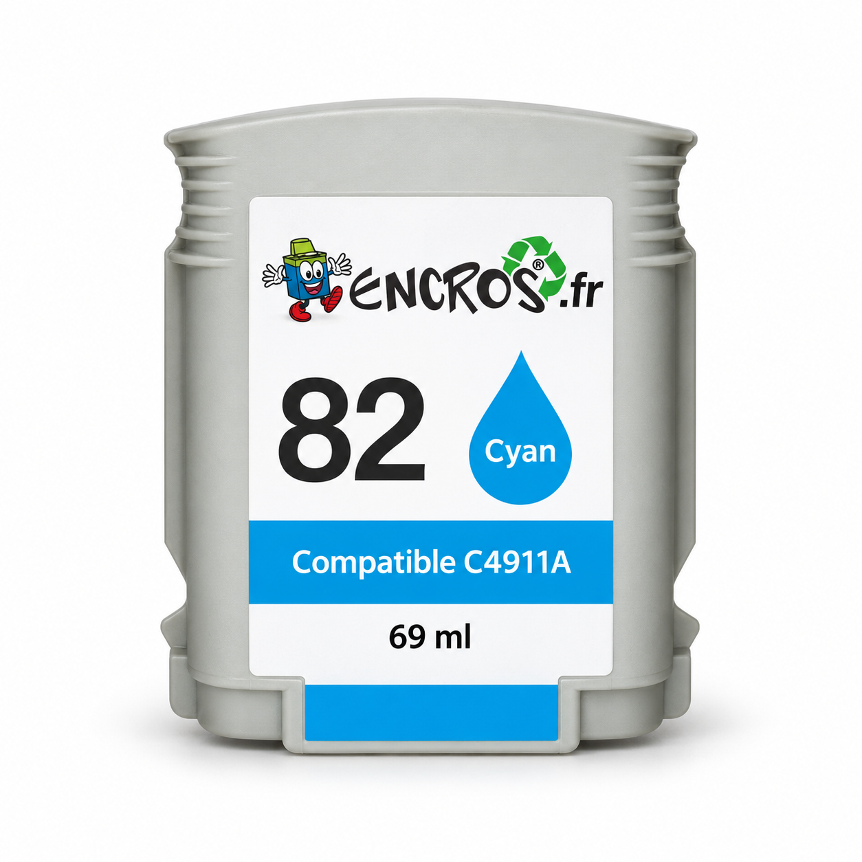 HP 82 - Cartouche compatible cyan, 69 ml