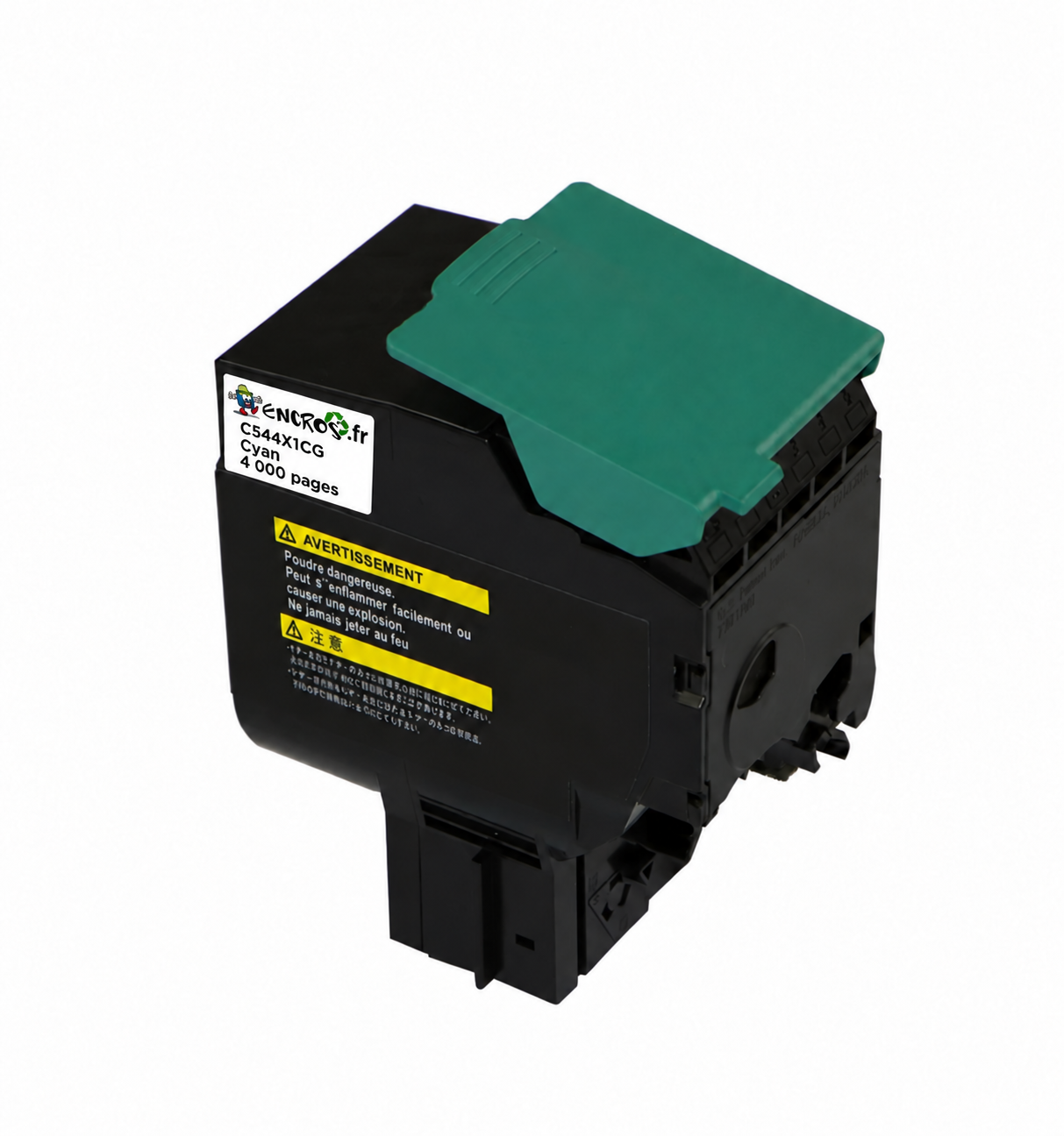 Lexmark C544X1CG - Toner compatible remanufacturé cyan, 4 000 pages