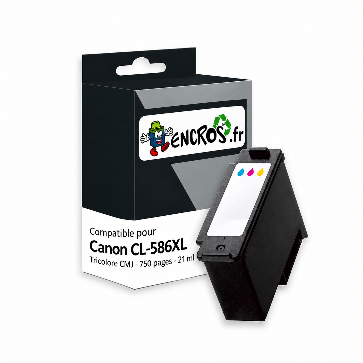 Canon CL-586XL - Cartouche compatible couleur, 21 ml, 750 pages
