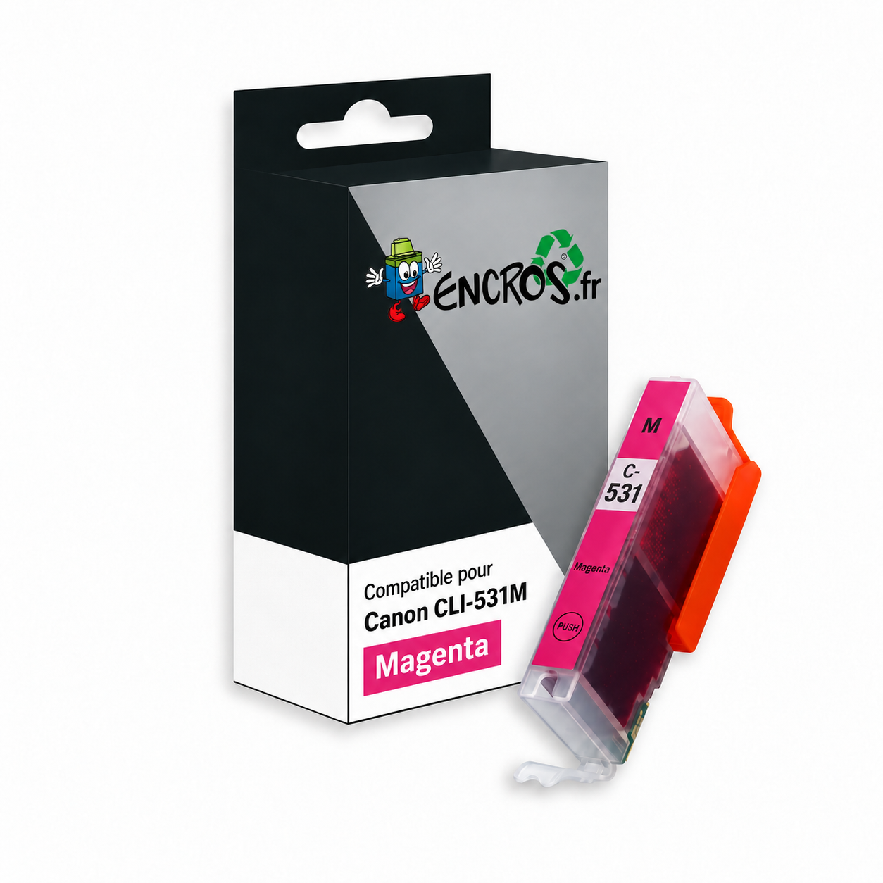 Canon CLI-531M - Cartouche compatible magenta, 475 pages