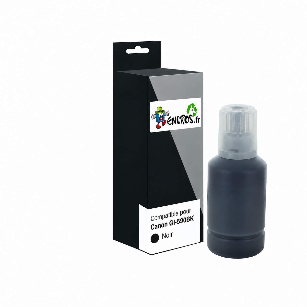 Canon GI-590BK - Bouteille d’encre compatible noire, 135 ml