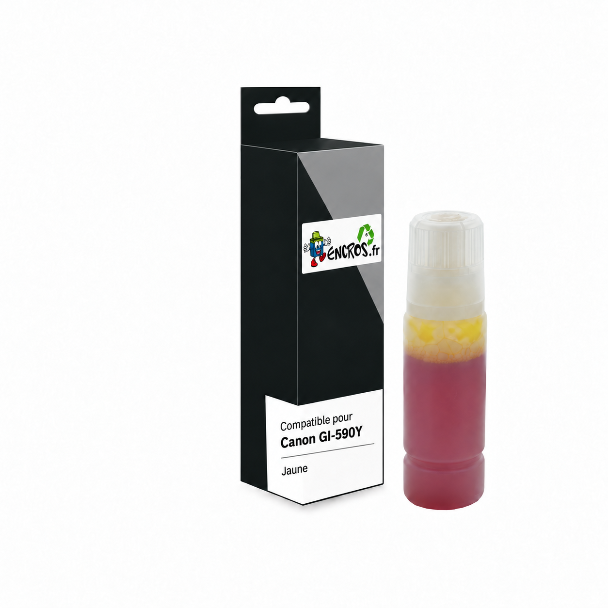 Canon GI-590Y - Bouteille d’encre jaune compatible, 70 ml