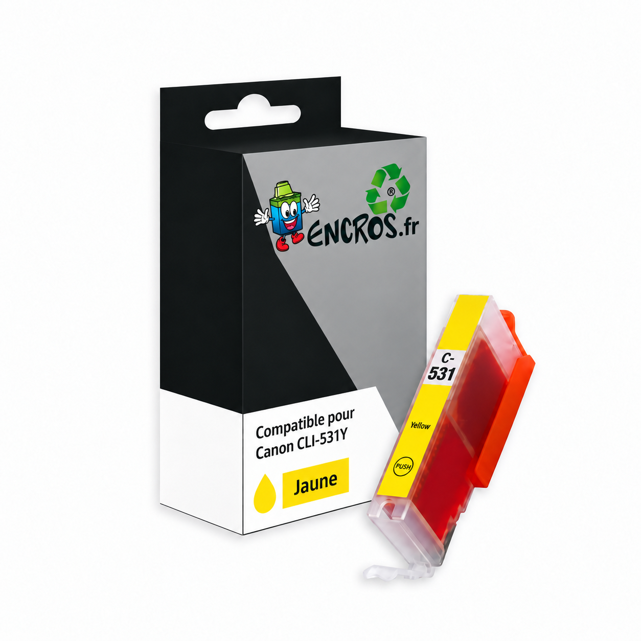 Canon CLI-531Y - Cartouche compatible jaune, 515 pages