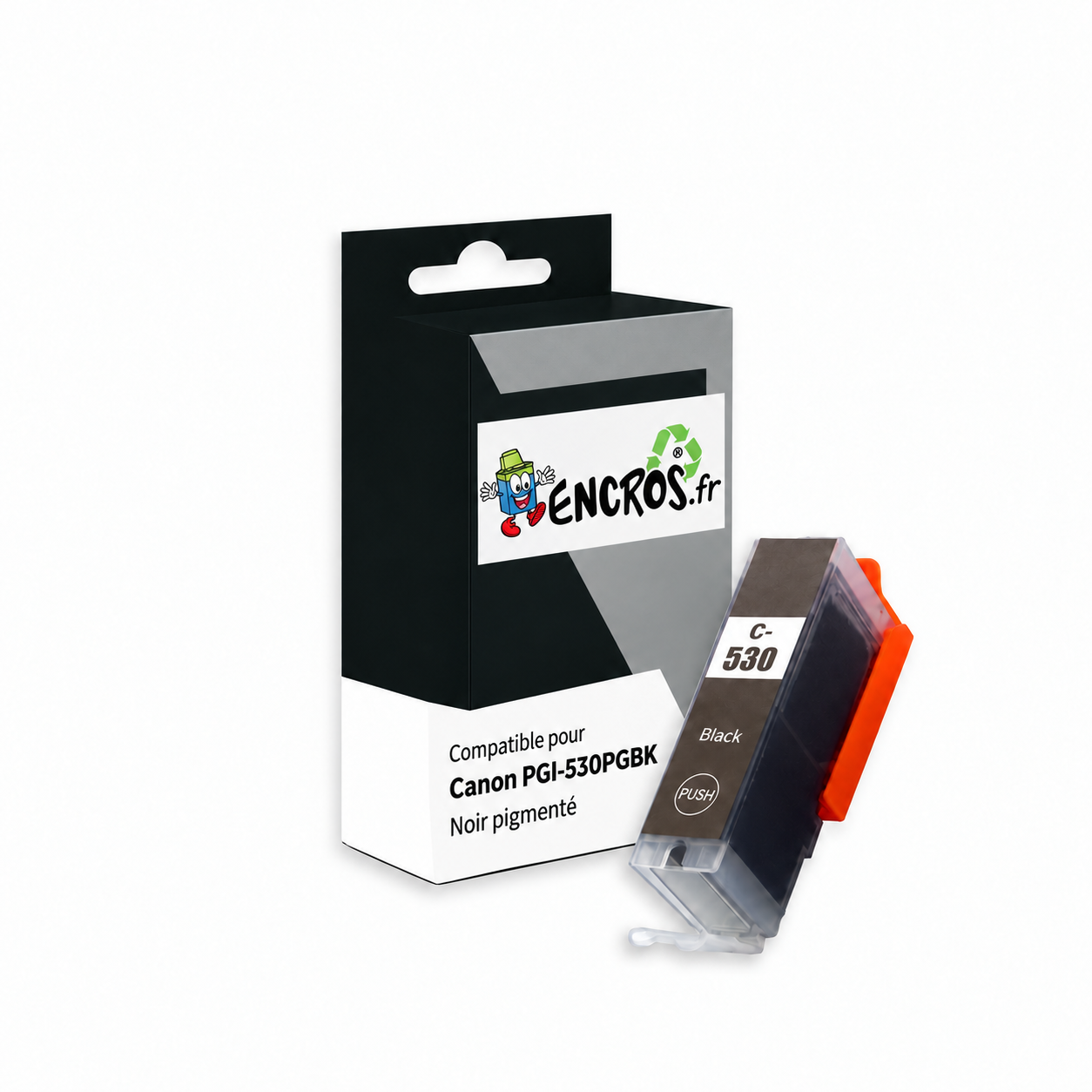 Canon PGI-530PGBK - Cartouche compatible noire, 400 pages
