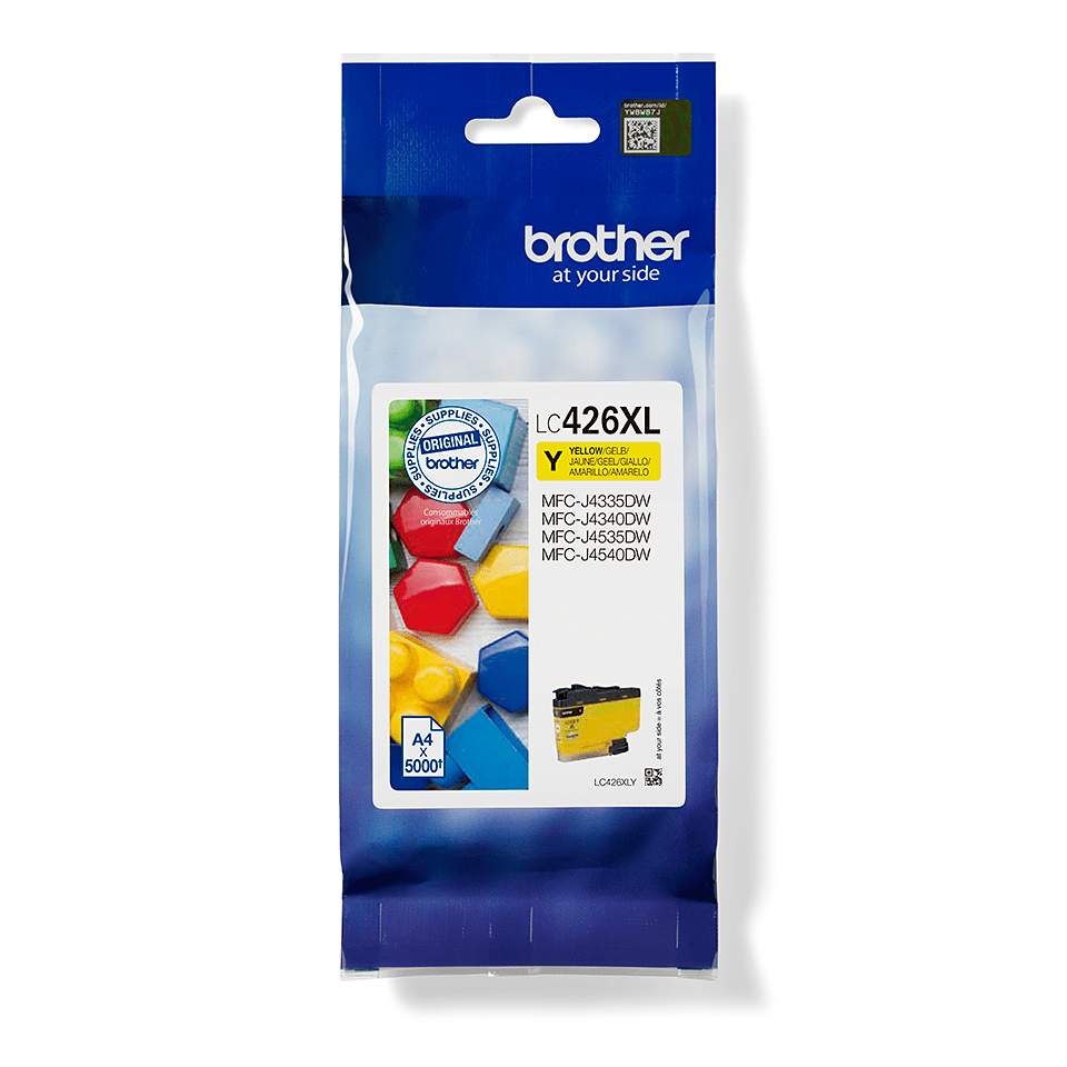 Brother LC426XLY - Cartouche jaune originale XL, 5 000 pages