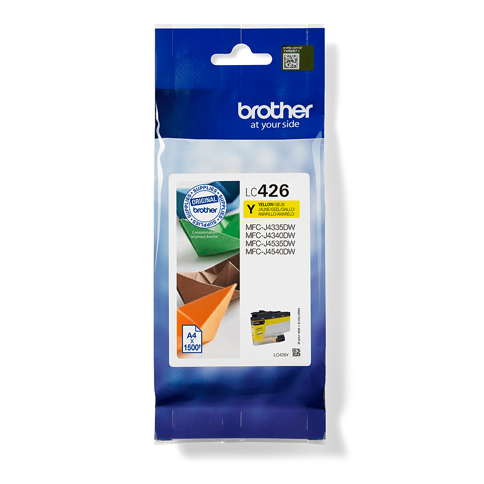 Brother LC426Y - Cartouche jaune originale, 1 500 pages