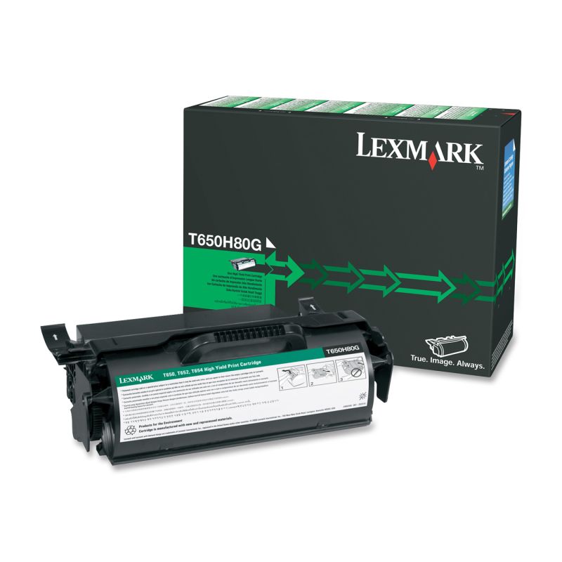 Lexmark T650H80G - Toner noir original reconditionné usine, 25 000 pages