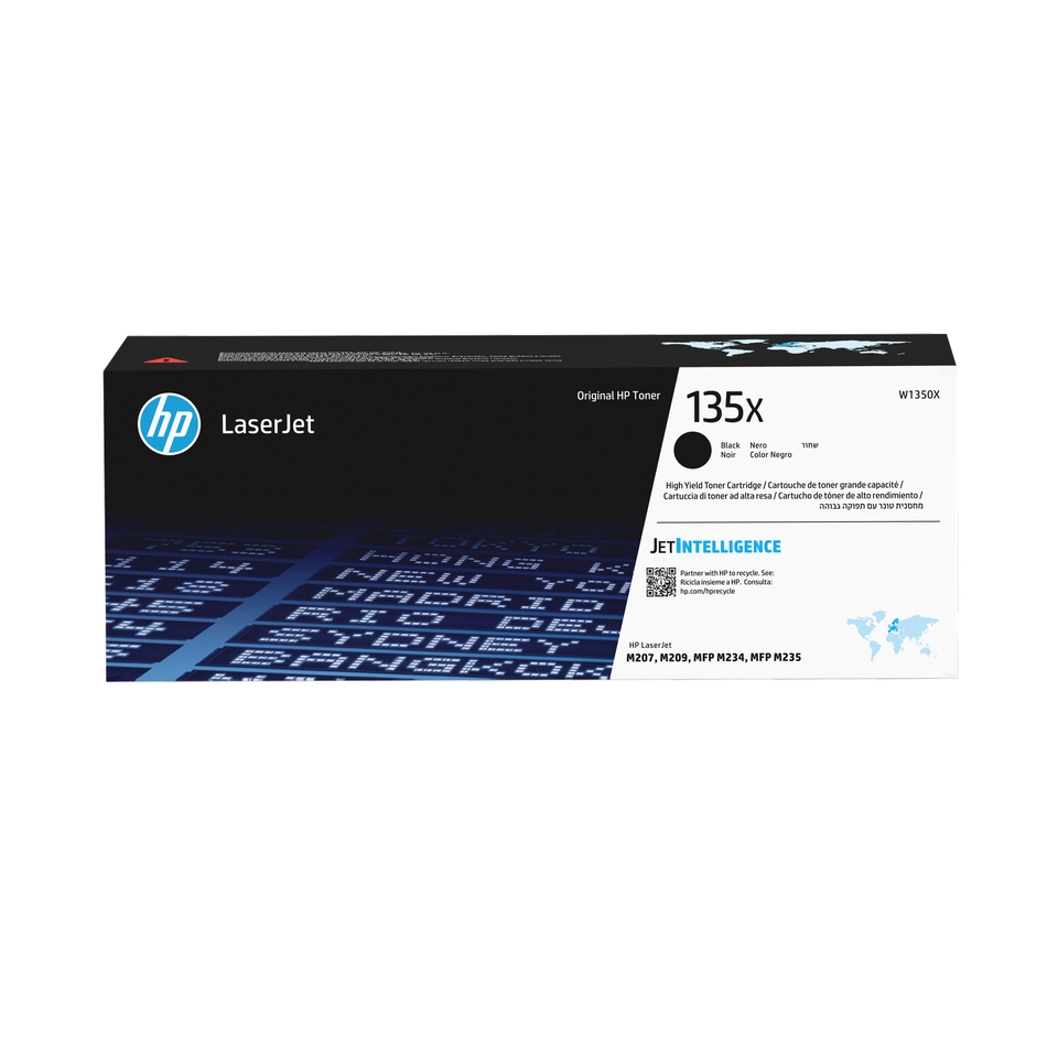 HP 135X W1350X - Toner noir original, 2400 pages