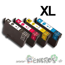 Pack de 4 Cartouches Jet d'Encre Compatible Epson 603 XL
