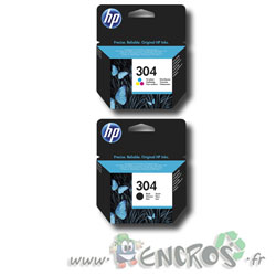 HP Deskjet 3700 series : Pack HP 304 - Pack de Cartouches d'encre
