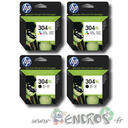 HP Deskjet 3700 series : Pack HP 304XL - Pack de Cartouches d'encre HP 304XL  Couleur et Noire X2 