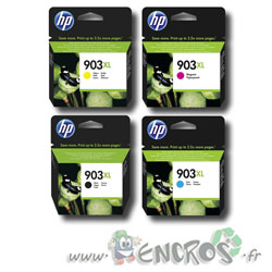 Cartouches d'encre originales HP 903 XL Pack (HP903) 4 Couleurs