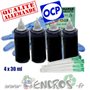 Kit Encre 4x30ML NOIR universelle pour LEXMARK