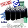 Kit Encre 8x30ML NOIR universelle pour EPSON