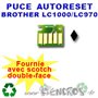 Puce Auto-Reset BROTHER LC1000/970 noire