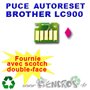 Puce Auto-Reset BROTHER LC900 magenta