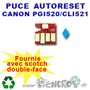 Puce Auto-Reset Canon CLI521 cyan