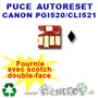 Puce Auto-Reset Canon  CLI521 noire