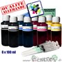 Kit Encre 8x100ML Couleurs universelles pour HP