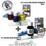 Pack kits Encre Couleur + noir Pigmentée EPSON T0711-T0714