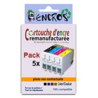 PRIX KO : pack de 5 cartouches compatibles noir et couleur pour