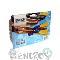 T5846 - PicturePack Epson : cartouche 4 couleurs + 150 feuilles