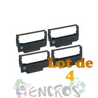 Epson ERC 38B - Lot de 4 rubans Epson C43S015374 noirs