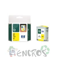 HP 12 - Cartouche d'encre HP numero12 C4806A jaune