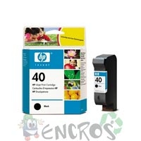 HP 40 - Cartouche d'encre HP numero40 51640AE noir