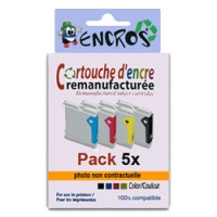 PRIX KO : pack de 5 cartouches compatibles noirs et couleur equi