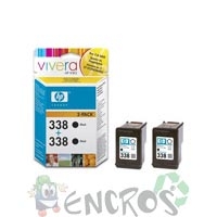 HP 338 - Pack de 2 cartouches HP numero338 C8765EE noirs