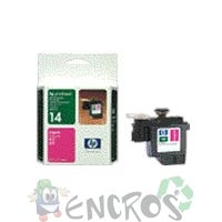 Tete d'impression HP numero14 C4922A magenta pour HP numero14 C5