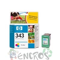 HP 343 - Cartouche d'encre HP numero343 C8766EE couleur