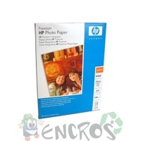 Papier Photo Brillant de Marque HP 240g : boite de 20 feuilles A