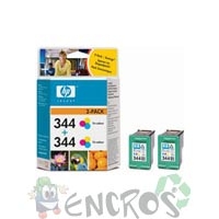 HP 344 - Pack de 2 cartouches HP numero344 C9363EE couleur