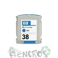 HP 38 - Cartouche d'encre HP numero38 C9415A cyan