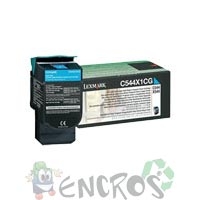 Lexmark C544 / X544 - Toner Lexmark 0C544X1CG LRP cyan (tres hau