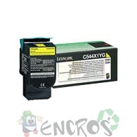 Lexmark C544 / X544 - Toner Lexmark 0C544X1YG LRP jaune (tres ha