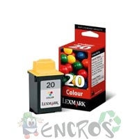 Lexmark 20 - Cartouche d'encre Lexmark numero20 15M0120 couleur