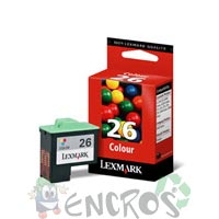 Lexmark 26 - Cartouche d'encre Lexmark numero26 10N0026 couleur
